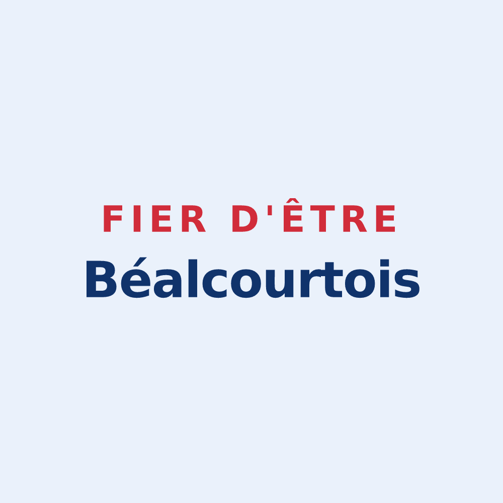 Sticker « Fier d'être Béalcourtois » — design pour Béalcourt