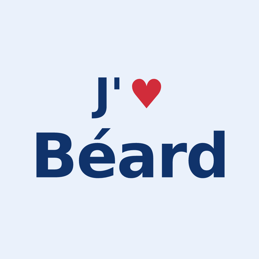 Sticker personnalisé Béard — design J'aime Béard