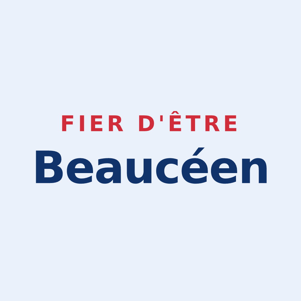 Sticker « Fier d'être Beaucéen » — design pour Beaucé