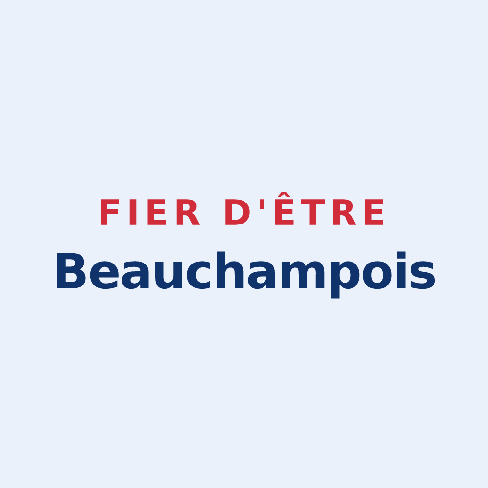 Sticker « Fier d'être Beauchampois » — design pour Beauchamp