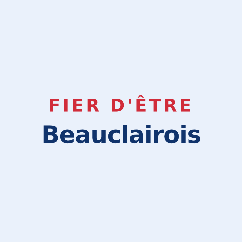 Sticker « Fier d'être Beauclairois » — design pour Beauclair