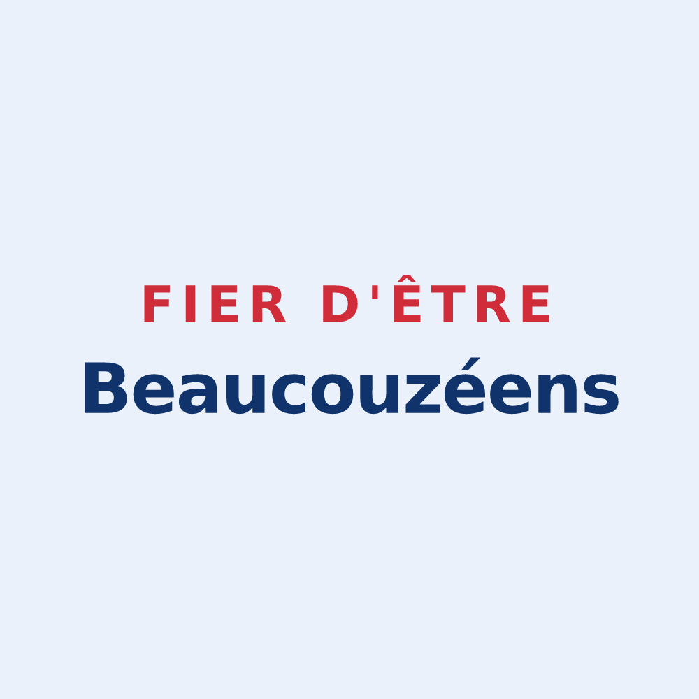 Sticker « Fier d'être Beaucouzéens » — design pour Beaucouzé