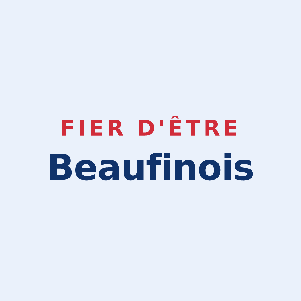 Sticker « Fier d'être Beaufinois » — design pour Beaufin