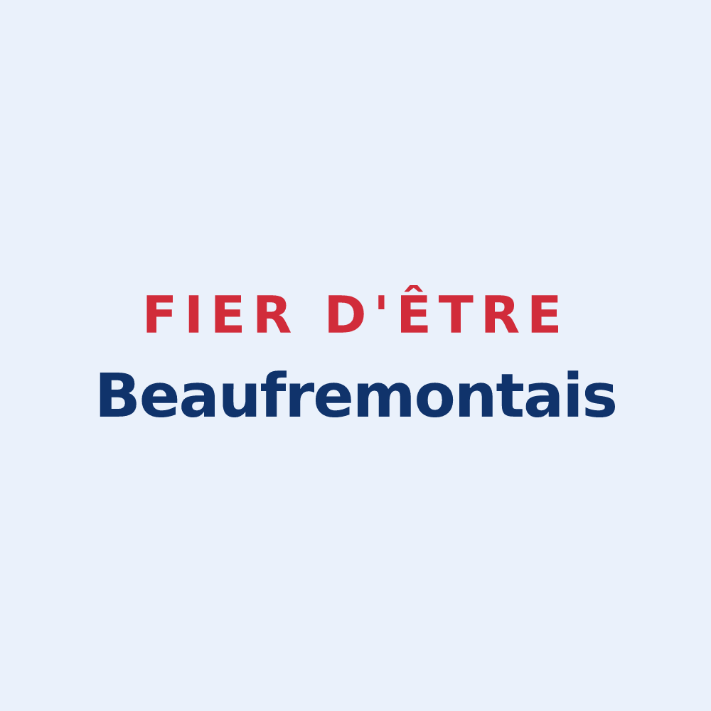 Sticker « Fier d'être Beaufremontais » — design pour Beaufremont
