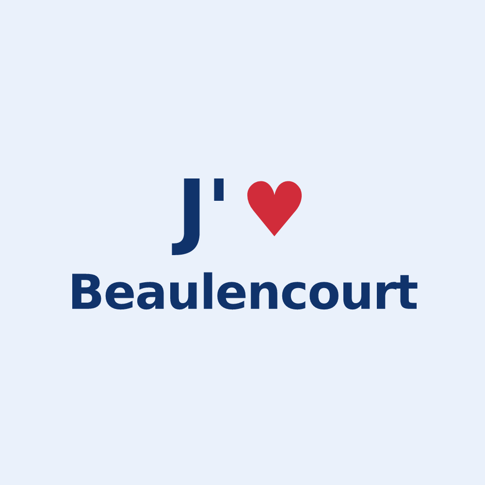 Sticker personnalisé Beaulencourt — design J'aime Beaulencourt