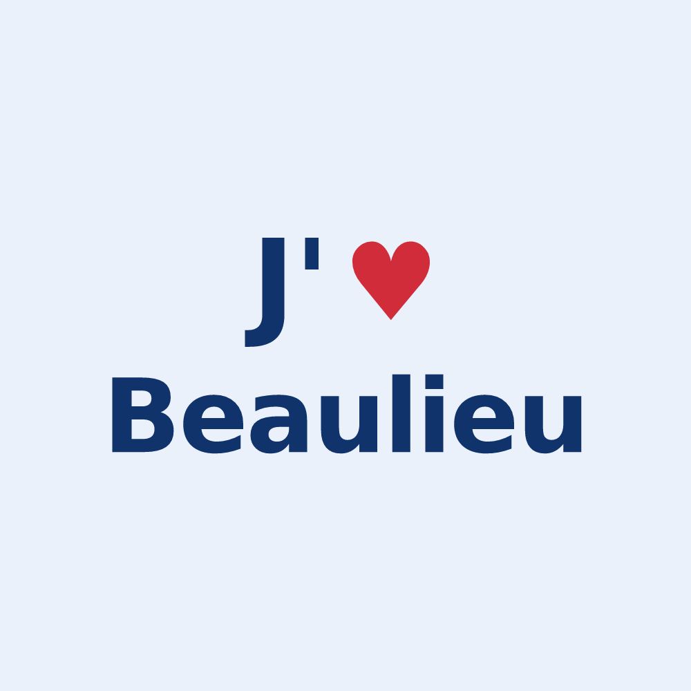 Sticker personnalisé Beaulieu — design J'aime Beaulieu