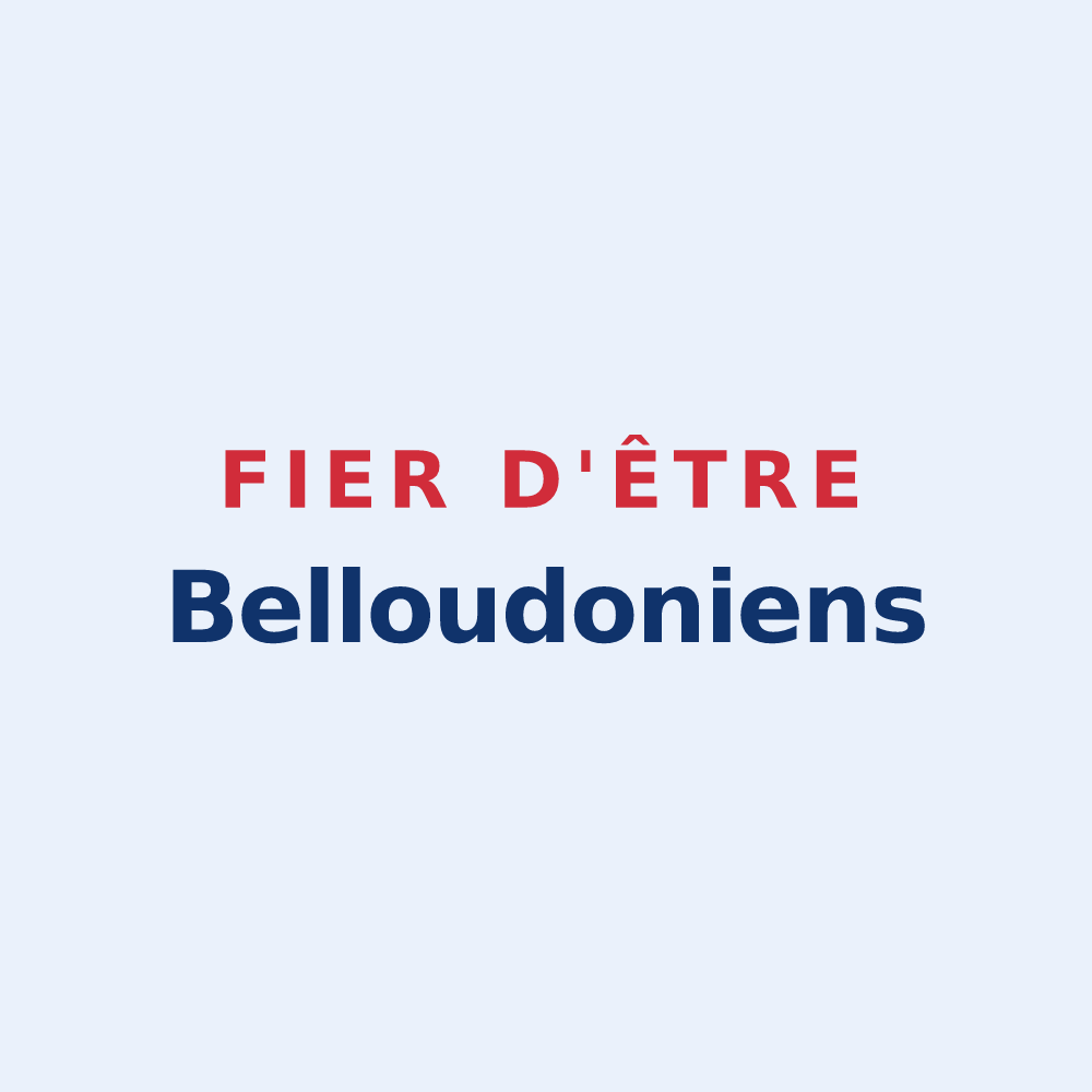 Sticker « Fier d'être Belloudoniens » — design pour Beaulieu-sur-Oudon