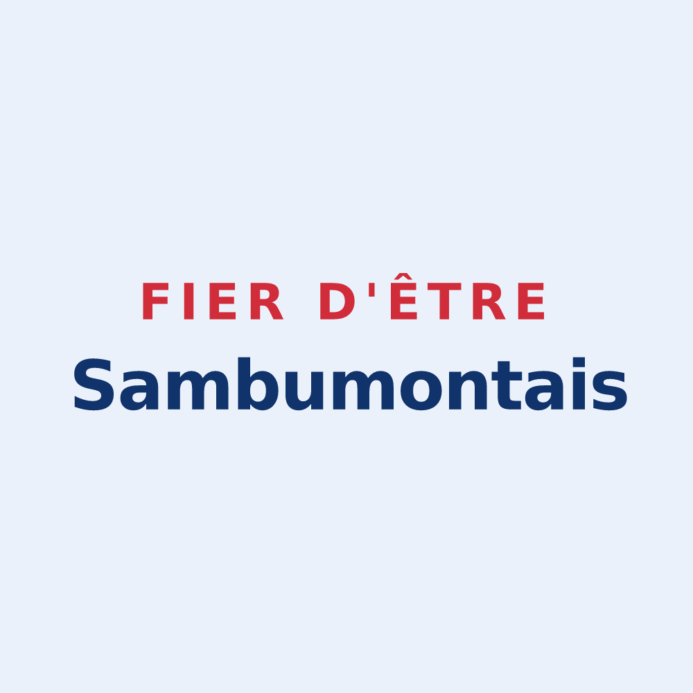 Sticker « Fier d'être Sambumontais » — design pour Beaumont