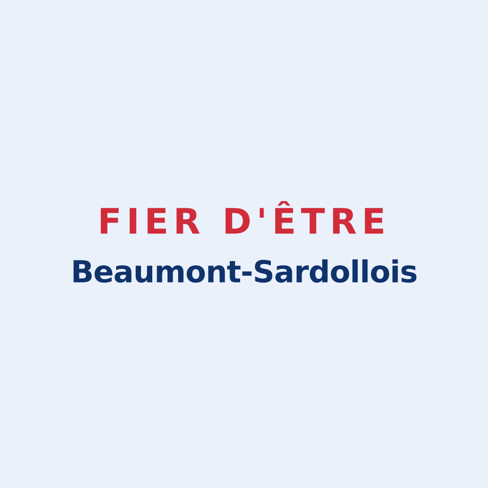 Sticker « Fier d'être Beaumont-Sardollois » — design pour Beaumont-Sardolles