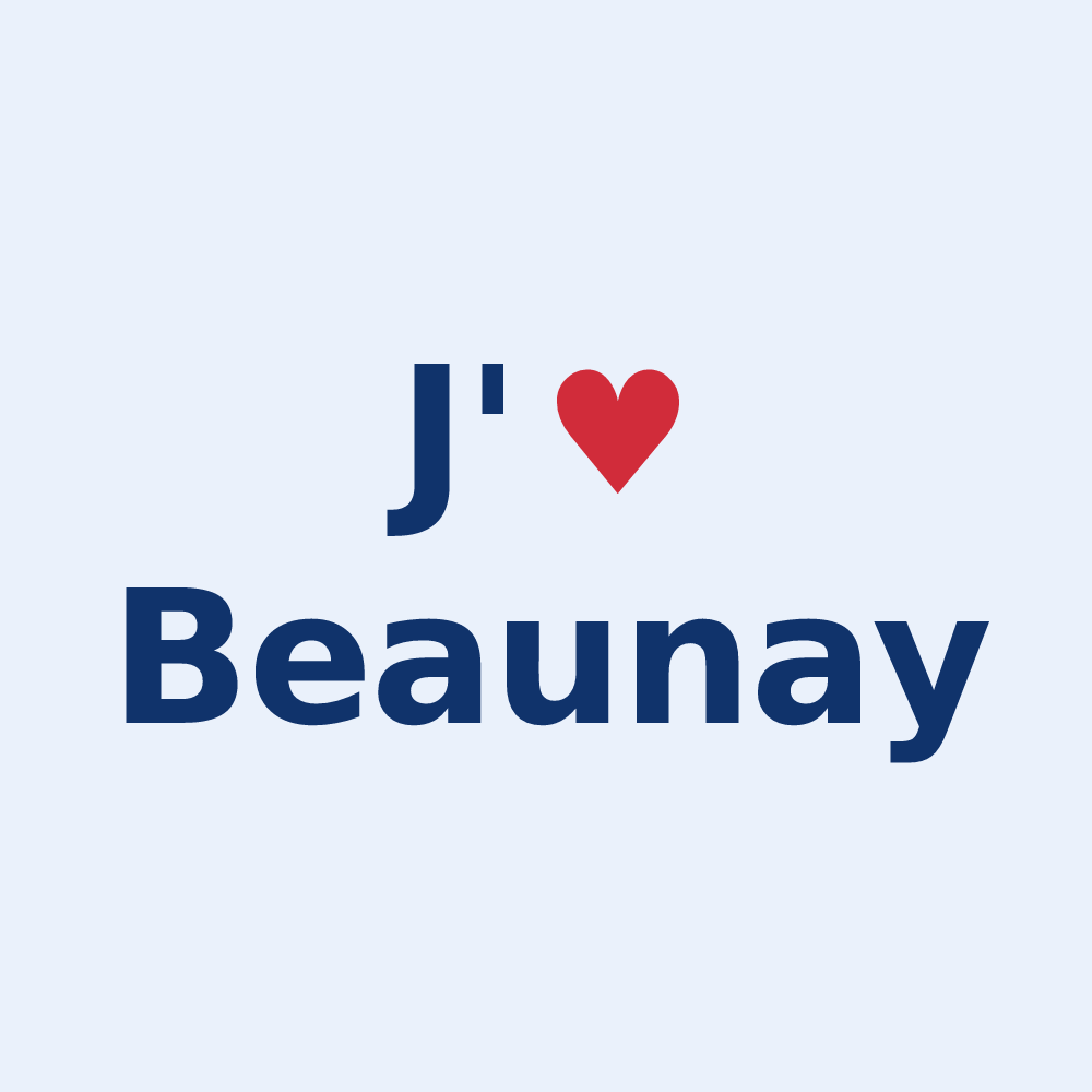 Sticker personnalisé Beaunay — design J'aime Beaunay