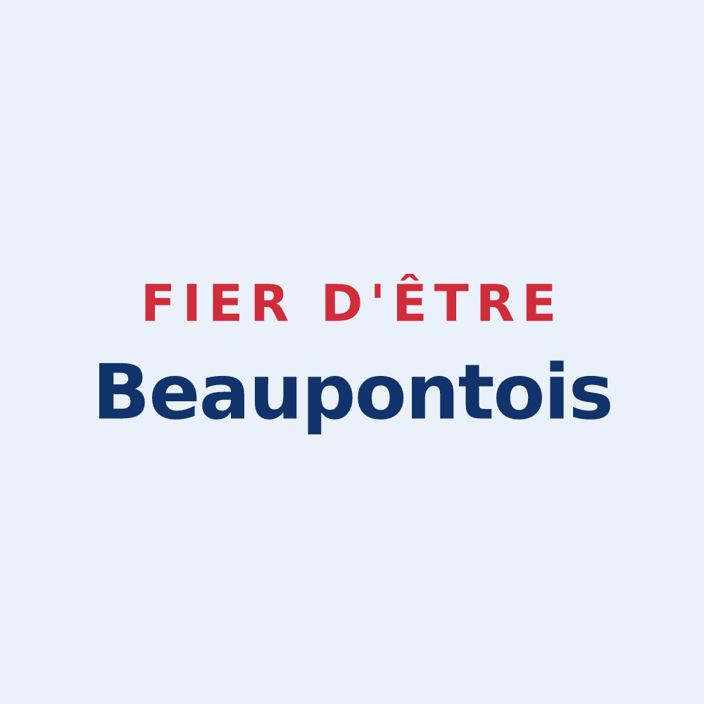 Sticker « Fier d'être Beaupontois » — design pour Beaupont