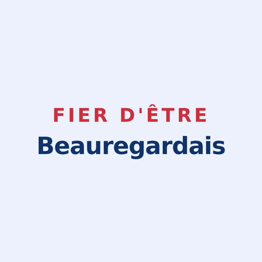 Sticker « Fier d'être Beauregardais » — design pour Beauregard