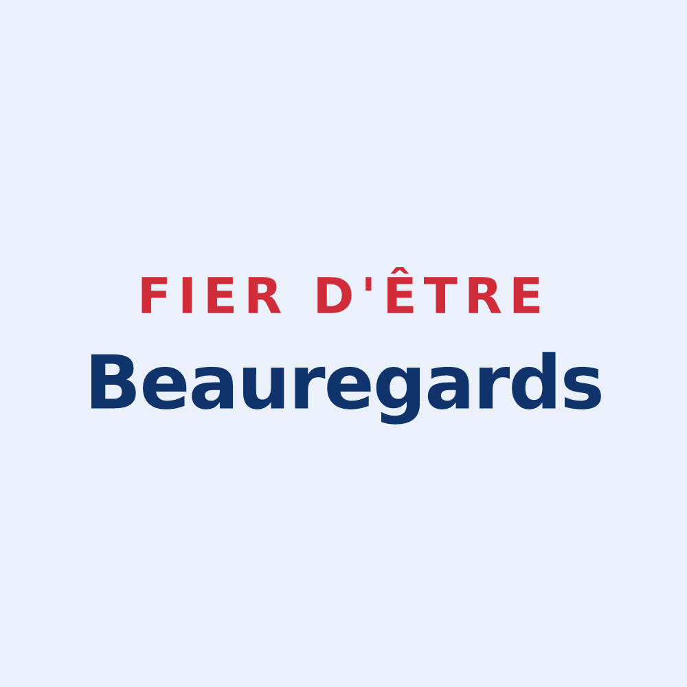 Sticker « Fier d'être Beauregards » — design pour Beauregard-et-Bassac