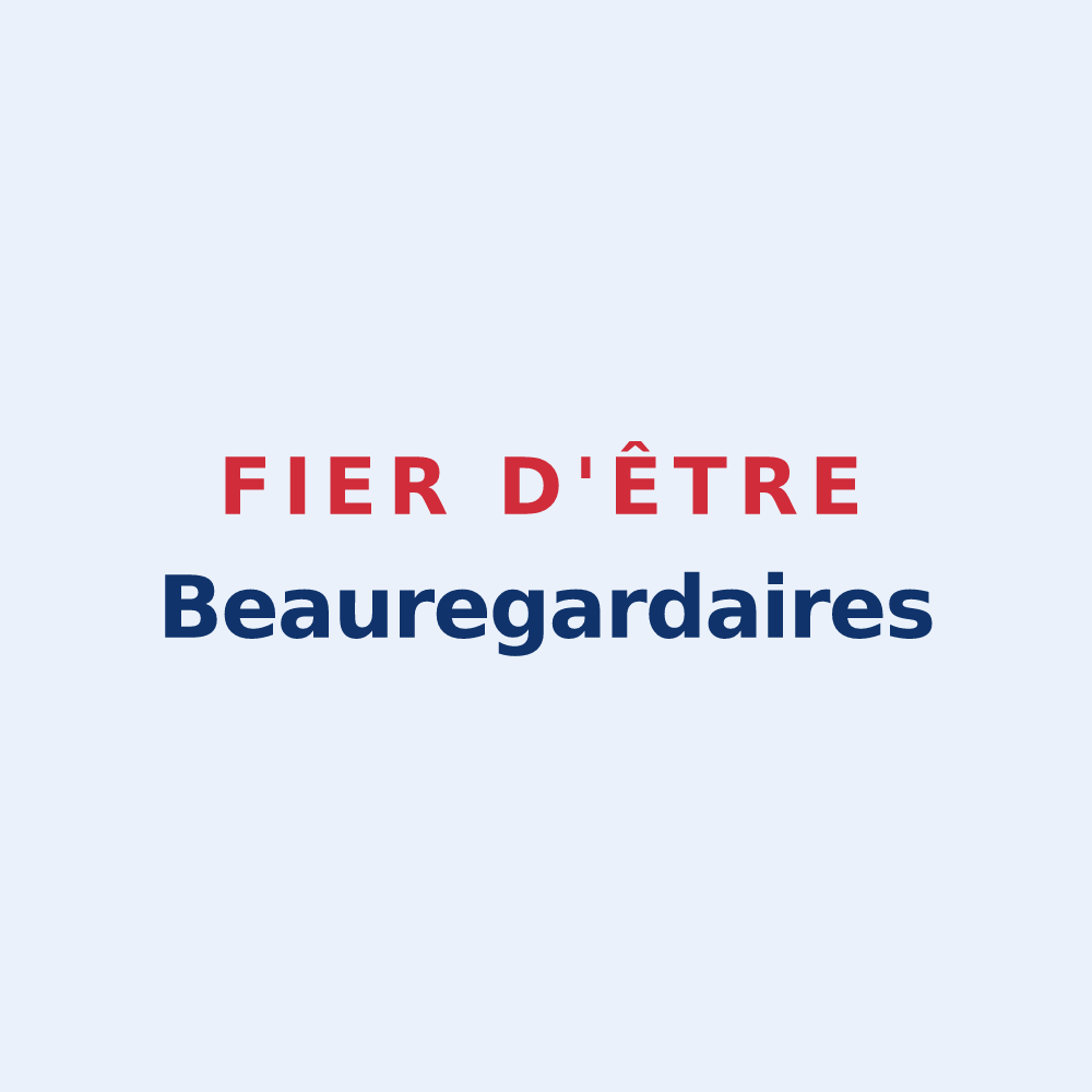 Sticker « Fier d'être Beauregardaires » — design pour Beauregard-Vendon