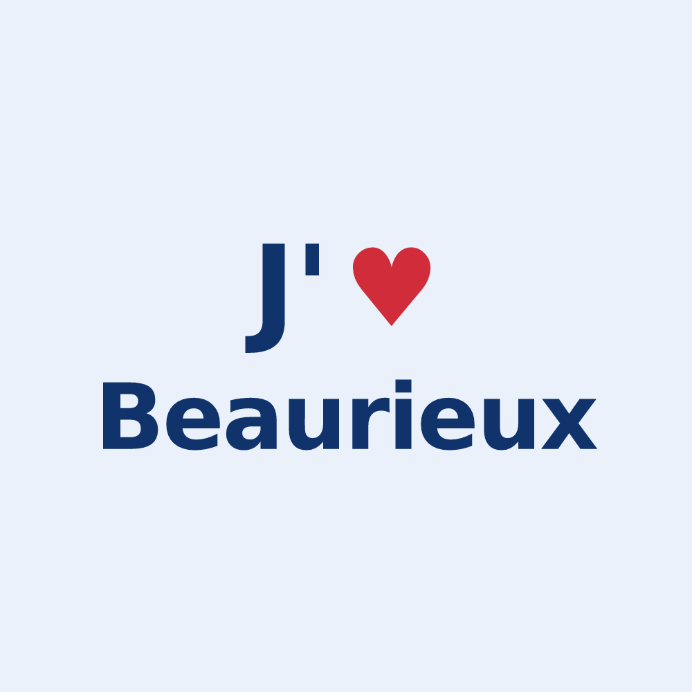 Sticker personnalisé Beaurieux — design J'aime Beaurieux