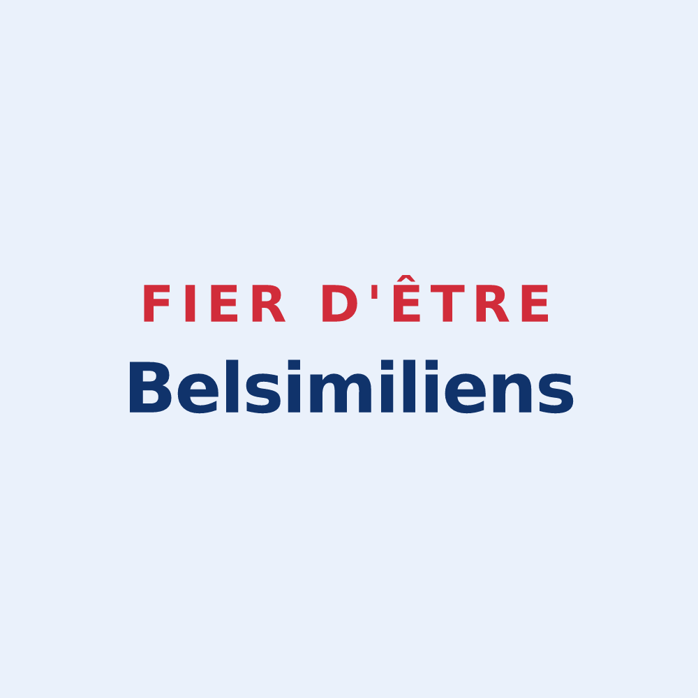 Sticker « Fier d'être Belsimiliens » — design pour Beausemblant