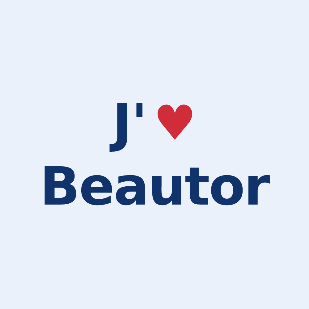 Sticker personnalisé Beautor — design J'aime Beautor