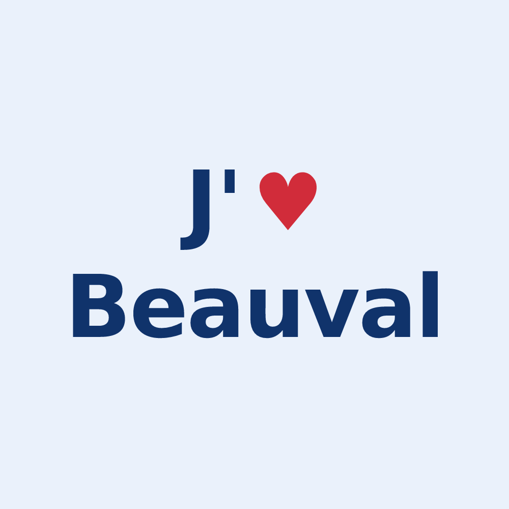 Sticker personnalisé Beauval — design J'aime Beauval