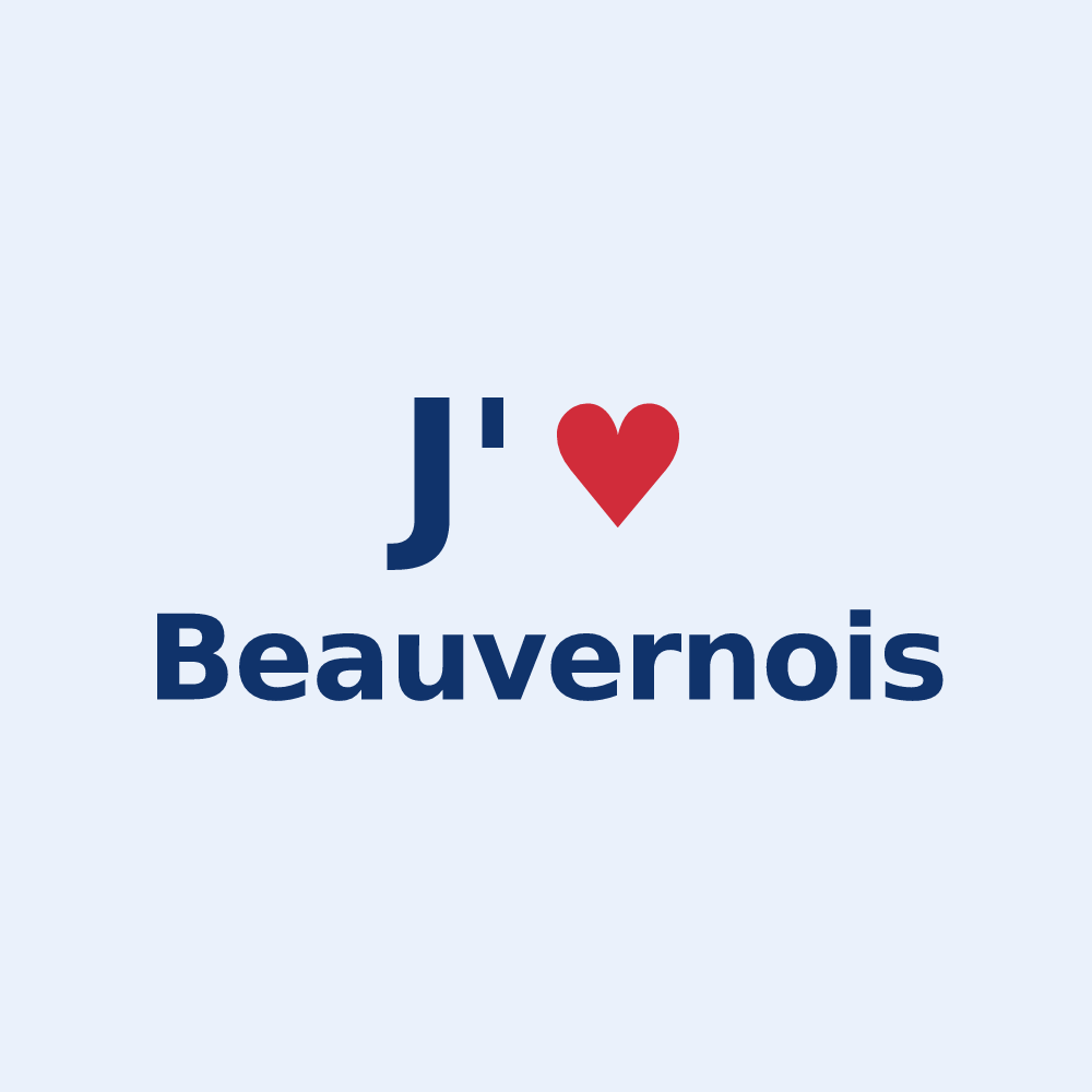 Sticker personnalisé Beauvernois — design J'aime Beauvernois