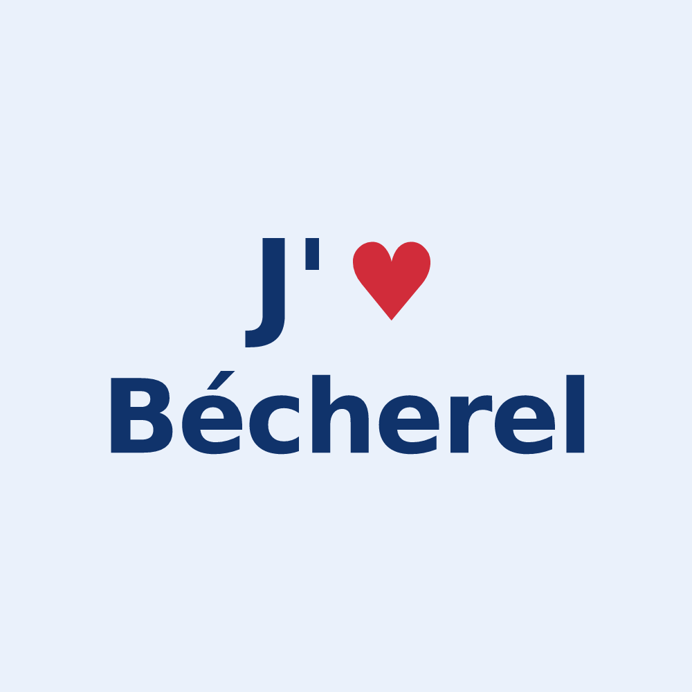 Sticker personnalisé Bécherel — design J'aime Bécherel