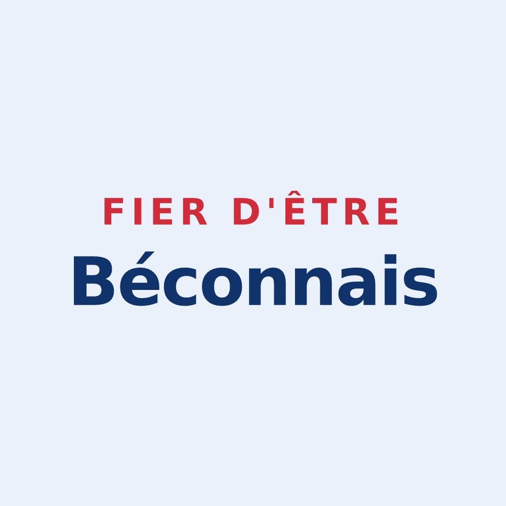 Sticker « Fier d'être Béconnais » — design pour Bécon-les-Granits