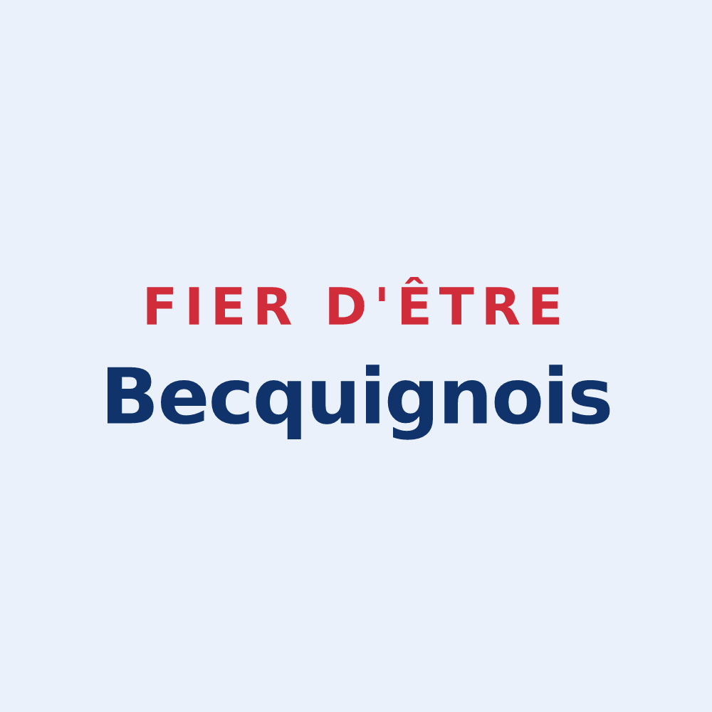 Sticker « Fier d'être Becquignois » — design pour Becquigny