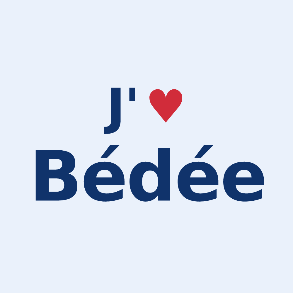 Sticker personnalisé Bédée — design J'aime Bédée