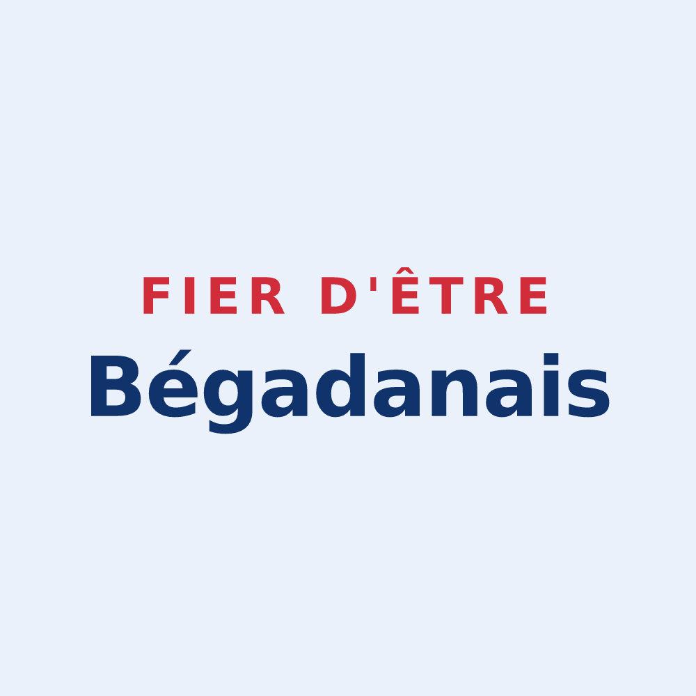 Sticker « Fier d'être Bégadanais » — design pour Bégadan