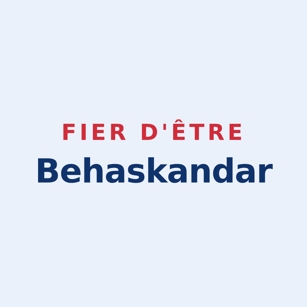 Sticker « Fier d'être Behaskandar » — design pour Béhasque-Lapiste