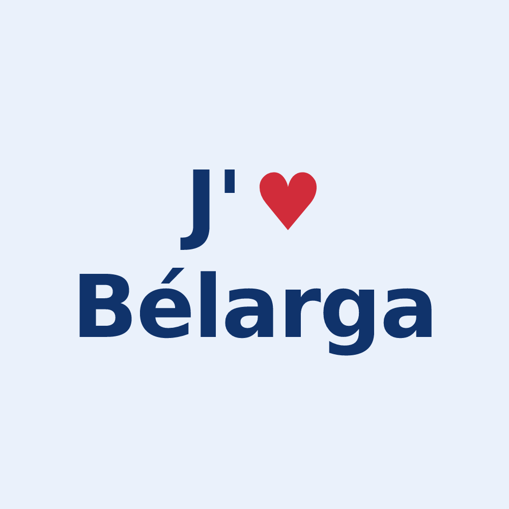Sticker personnalisé Bélarga — design J'aime Bélarga