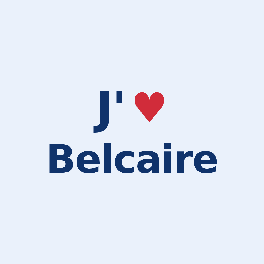Sticker personnalisé Belcaire — design J'aime Belcaire