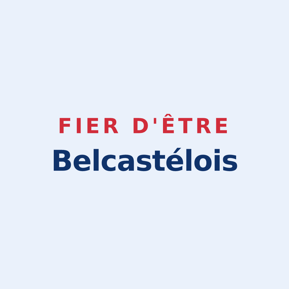 Sticker « Fier d'être Belcastélois » — design pour Belcastel
