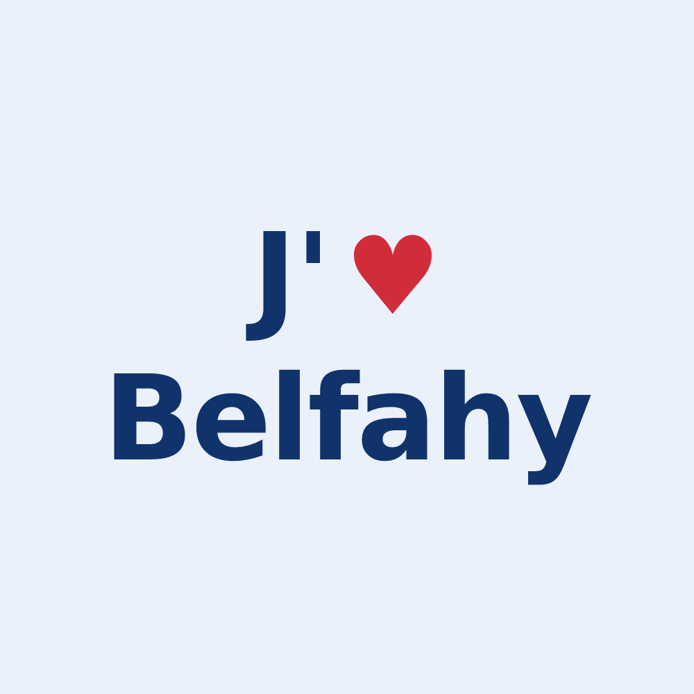 Sticker personnalisé Belfahy — design J'aime Belfahy