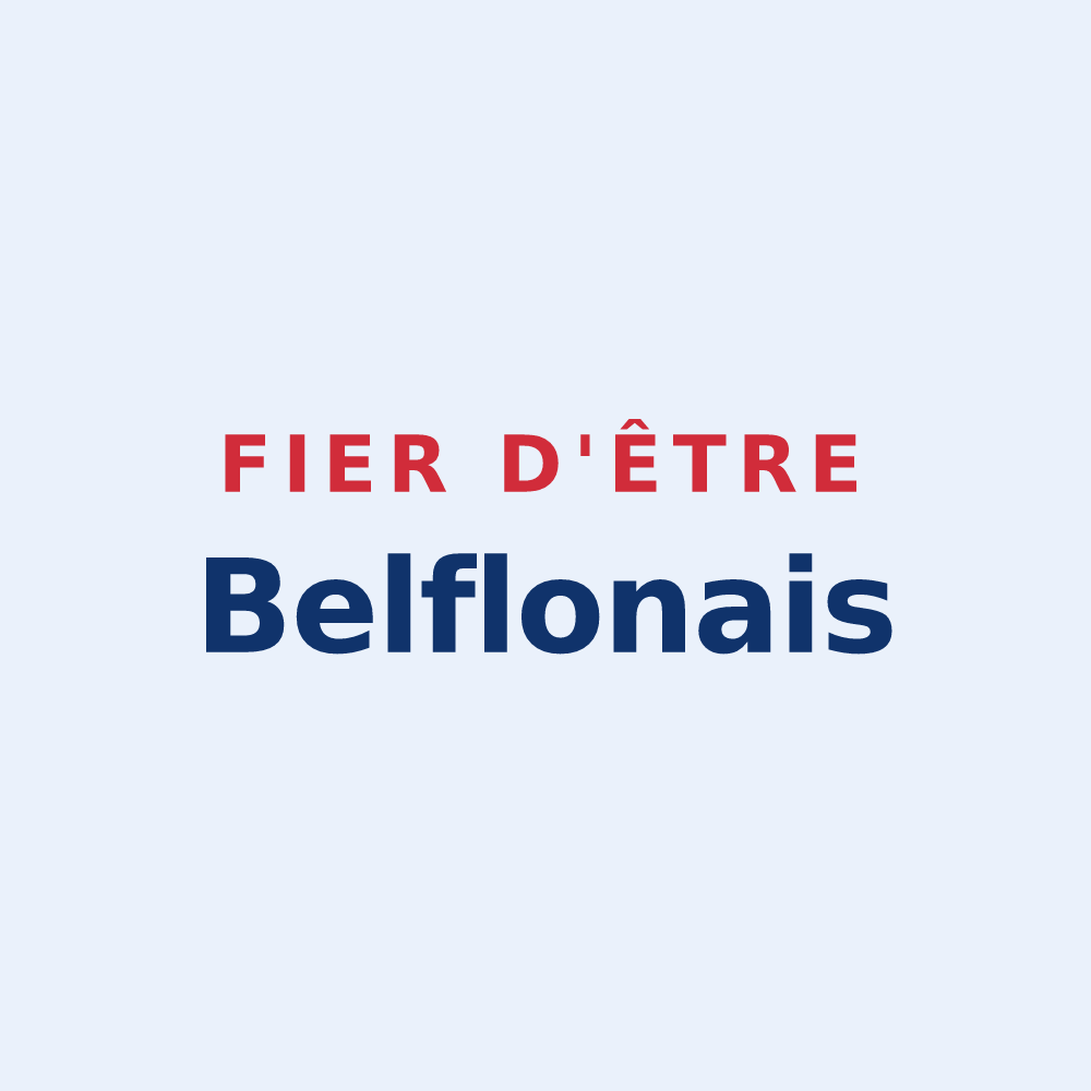 Sticker « Fier d'être Belflonais » — design pour Belflou