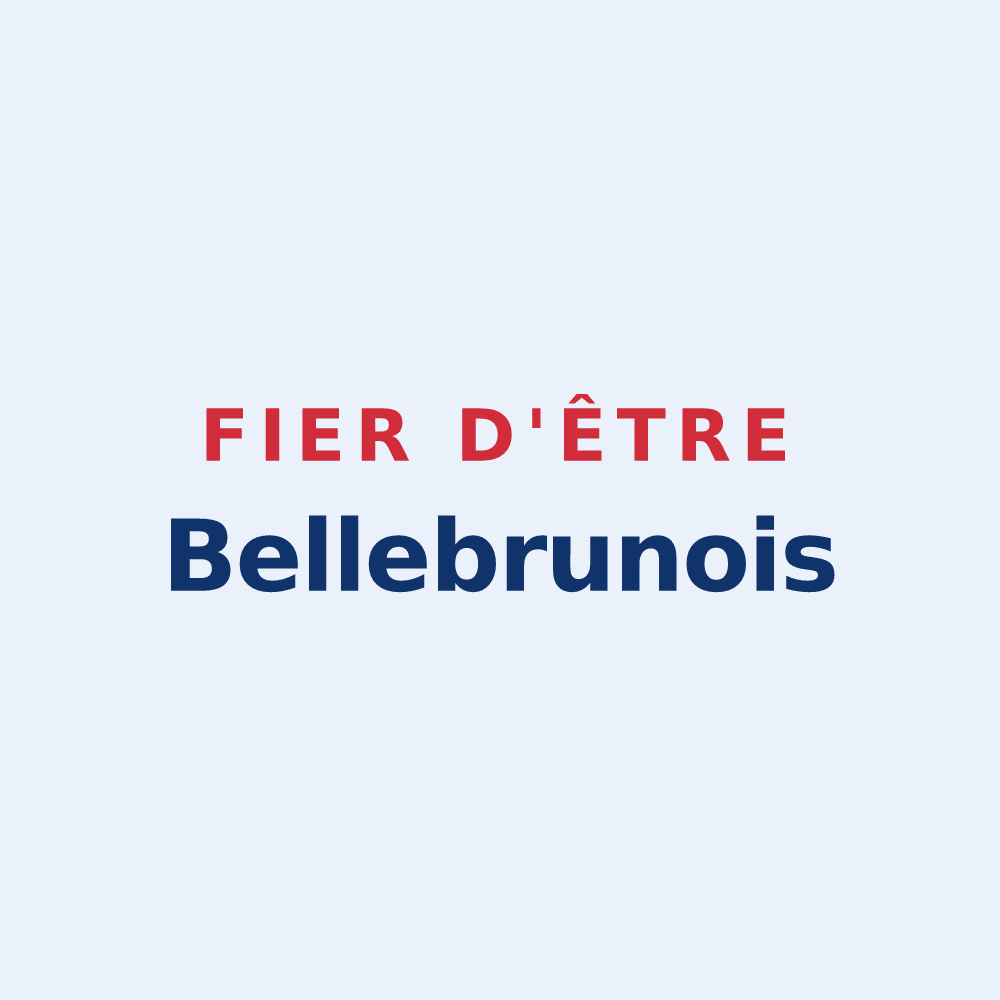 Sticker « Fier d'être Bellebrunois » — design pour Bellebrune