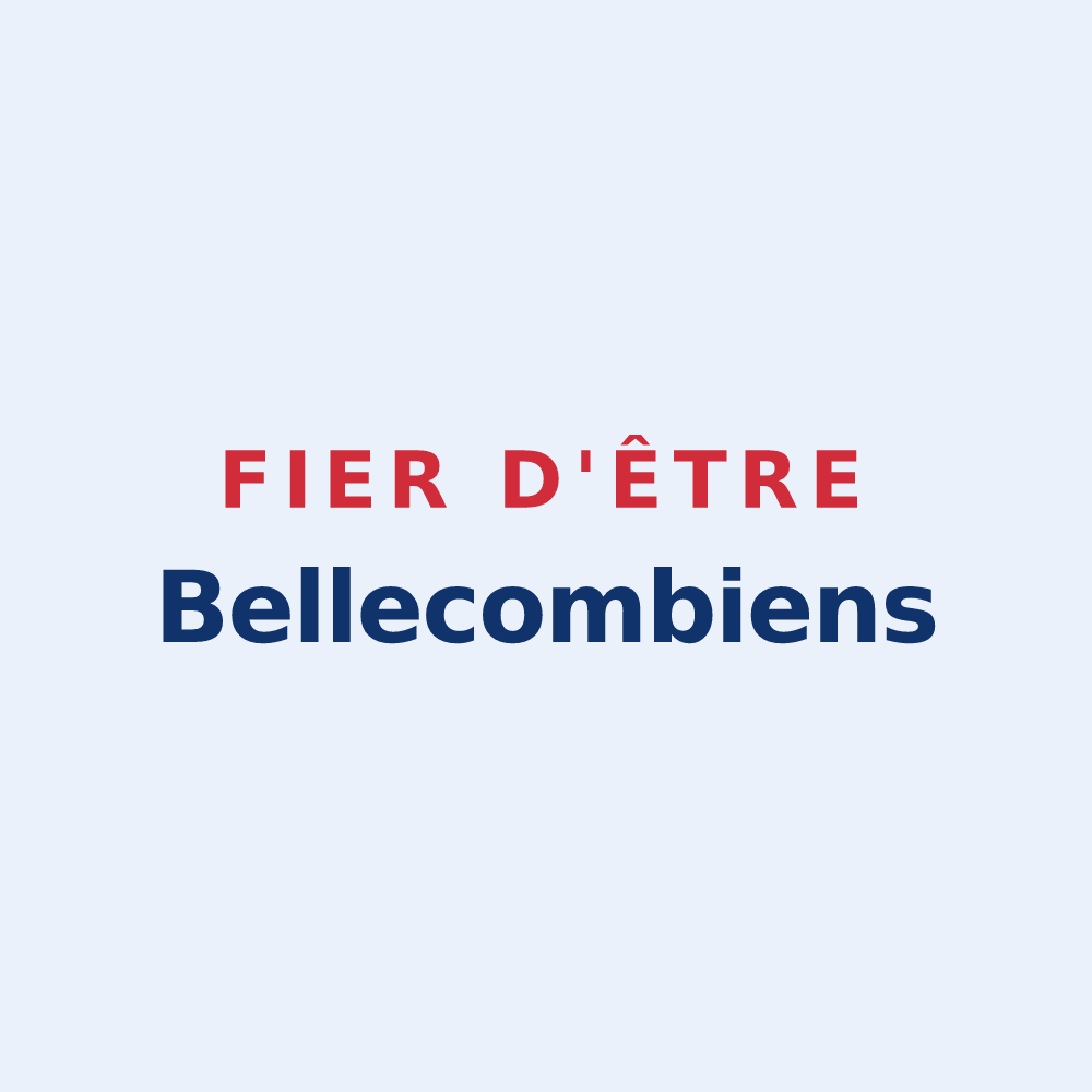Sticker « Fier d'être Bellecombiens » — design pour Bellecombe