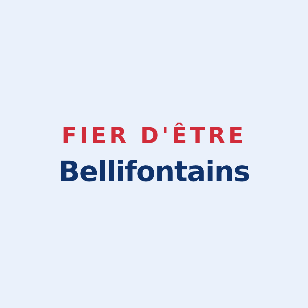 Sticker « Fier d'être Bellifontains » — design pour Bellefontaine