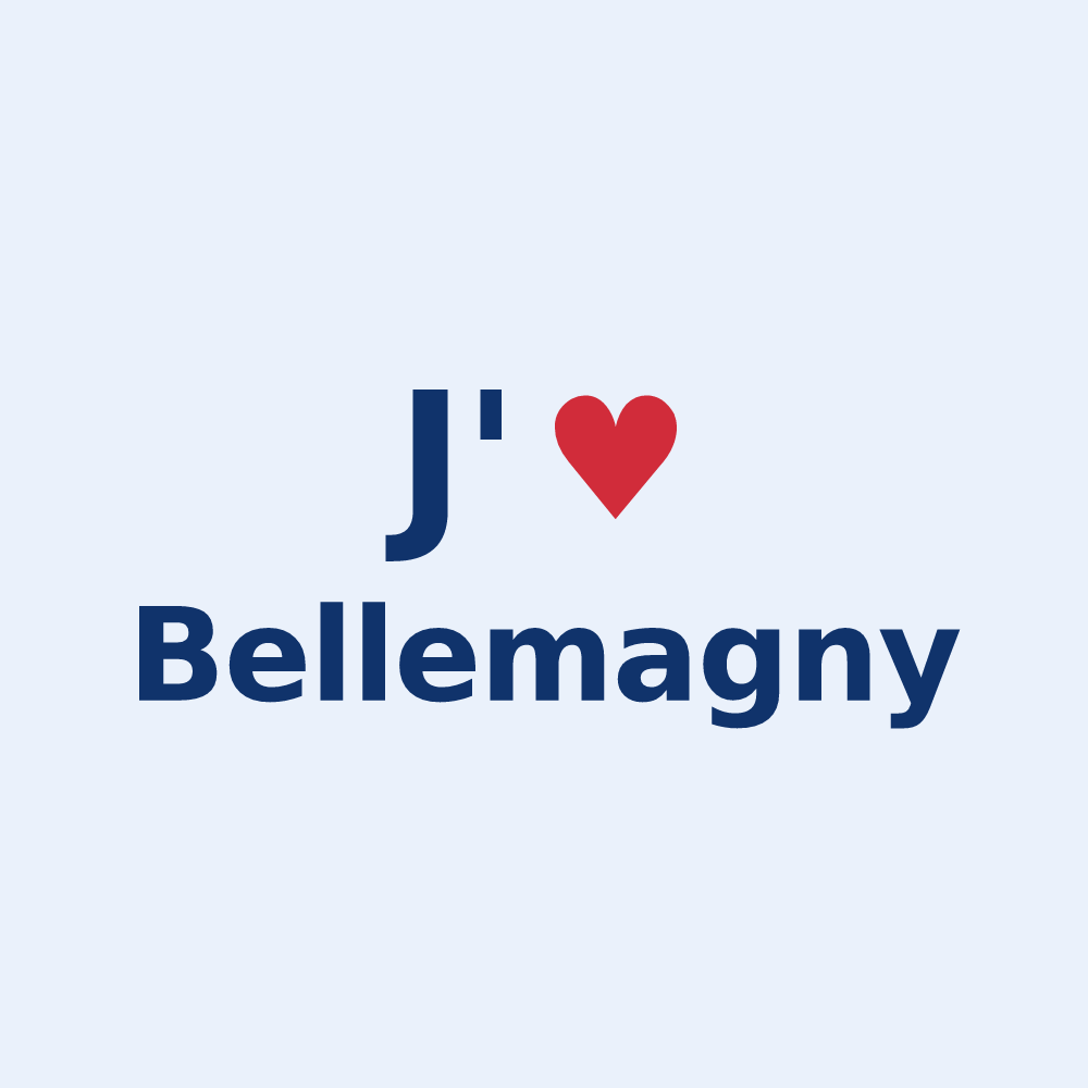 Sticker personnalisé Bellemagny — design J'aime Bellemagny