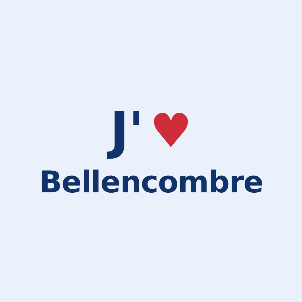 Sticker personnalisé Bellencombre — design J'aime Bellencombre