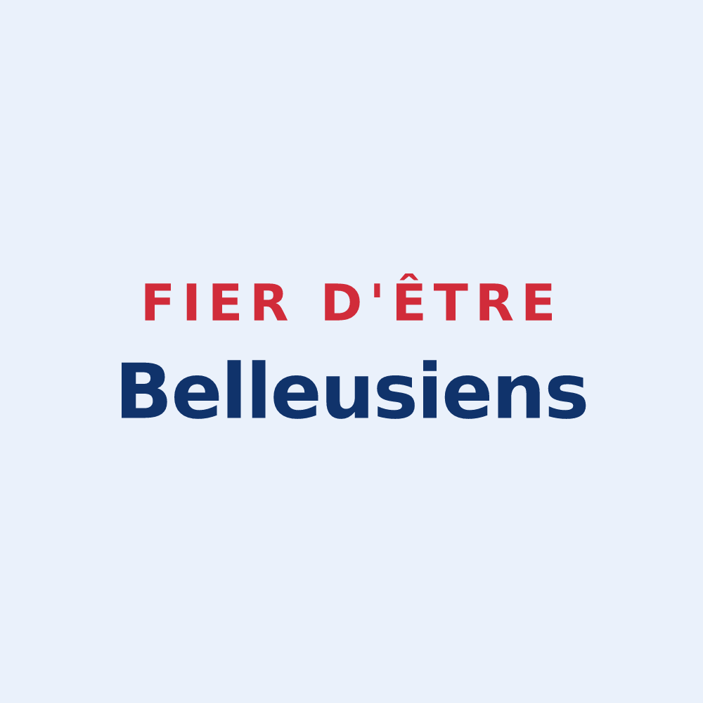 Sticker « Fier d'être Belleusiens » — design pour Belleuse