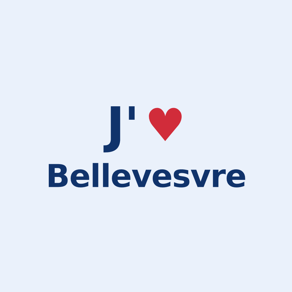Sticker personnalisé Bellevesvre — design J'aime Bellevesvre