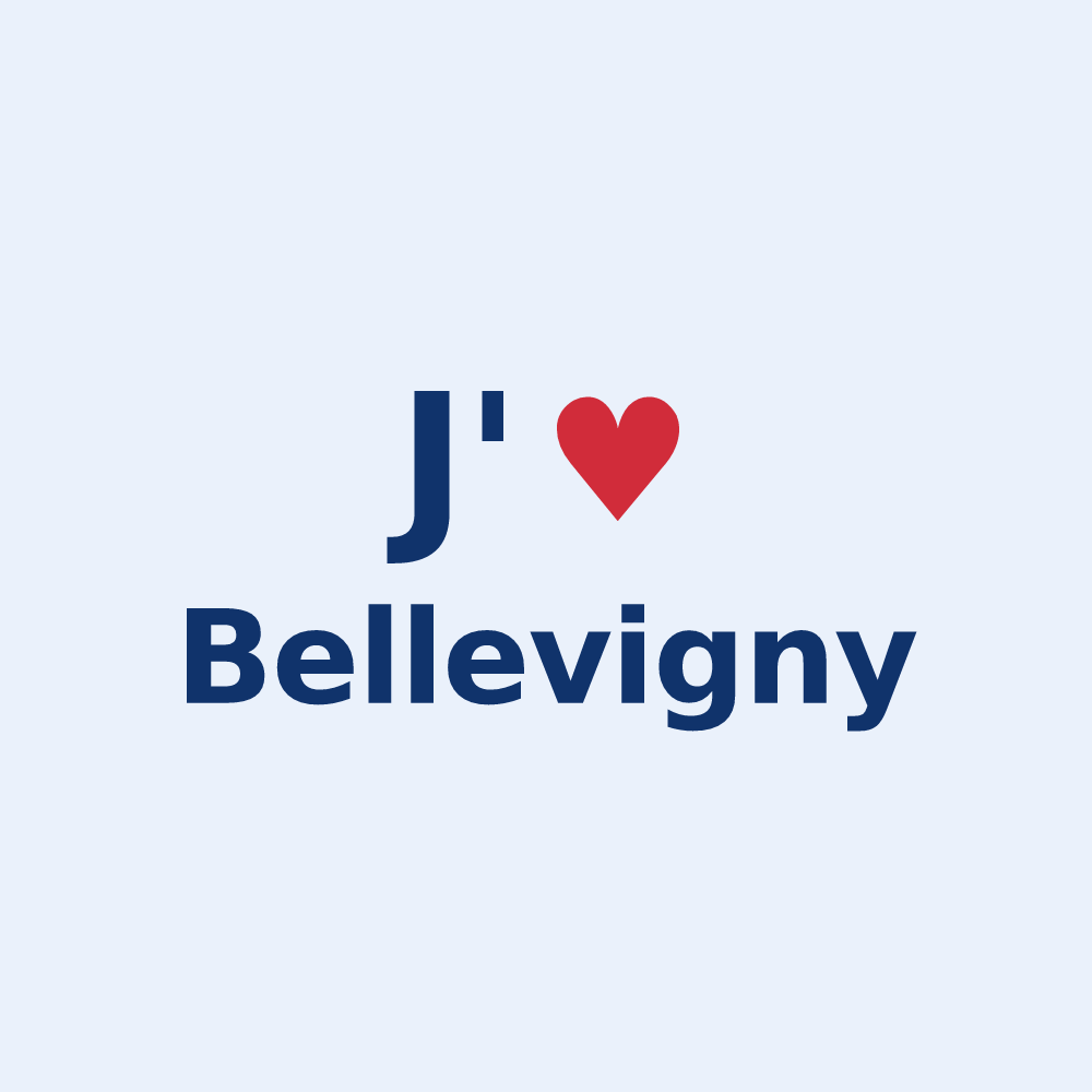 Sticker personnalisé Bellevigny — design J'aime Bellevigny