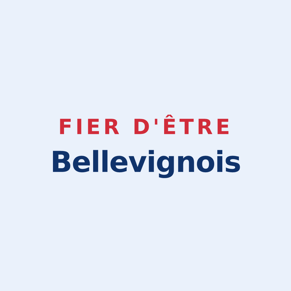 Sticker « Fier d'être Bellevignois » — design pour Bellevigny