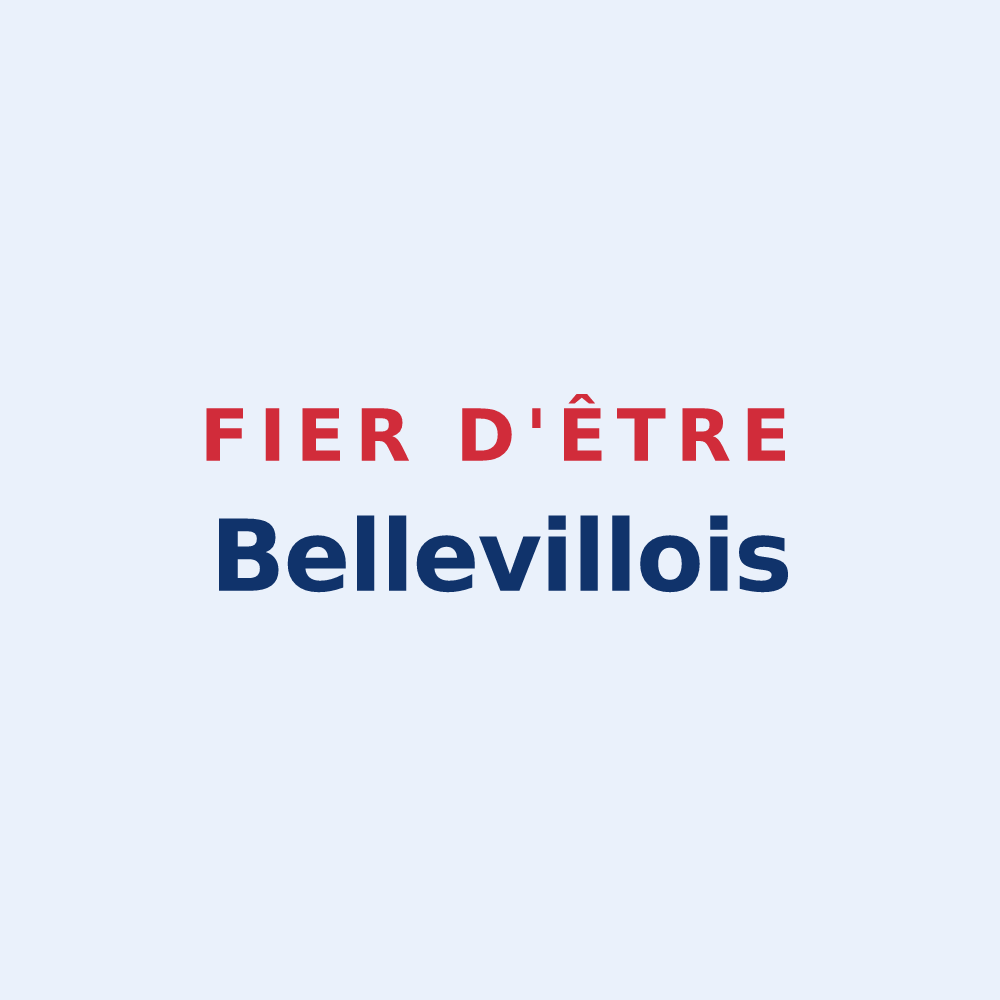 Sticker « Fier d'être Bellevillois » — design pour Belleville-sur-Meuse