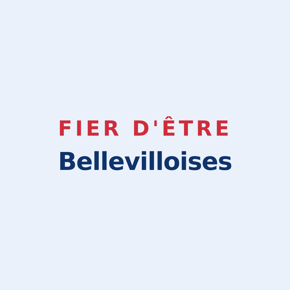 Sticker « Fier d'être Bellevilloises » — design pour Belleville