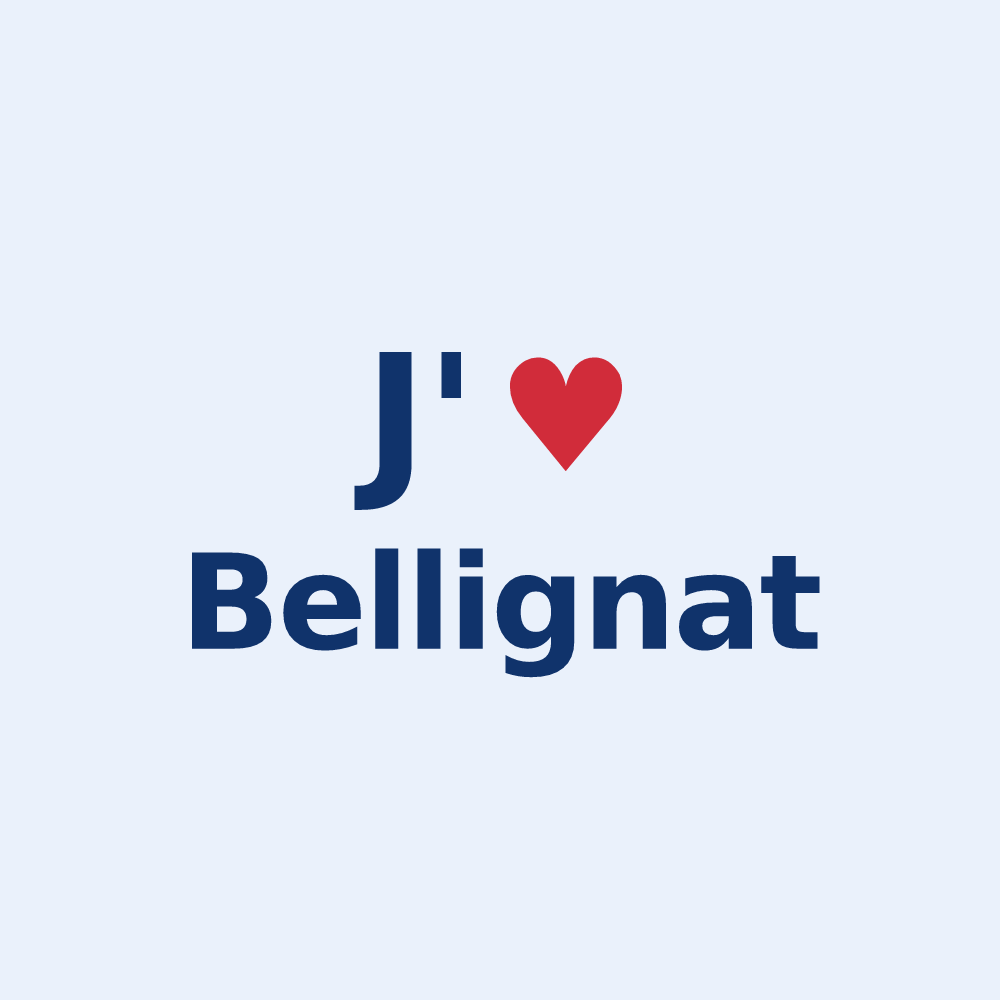 Sticker personnalisé Bellignat — design « J'aime Bellignat » imprimé sur le sticker