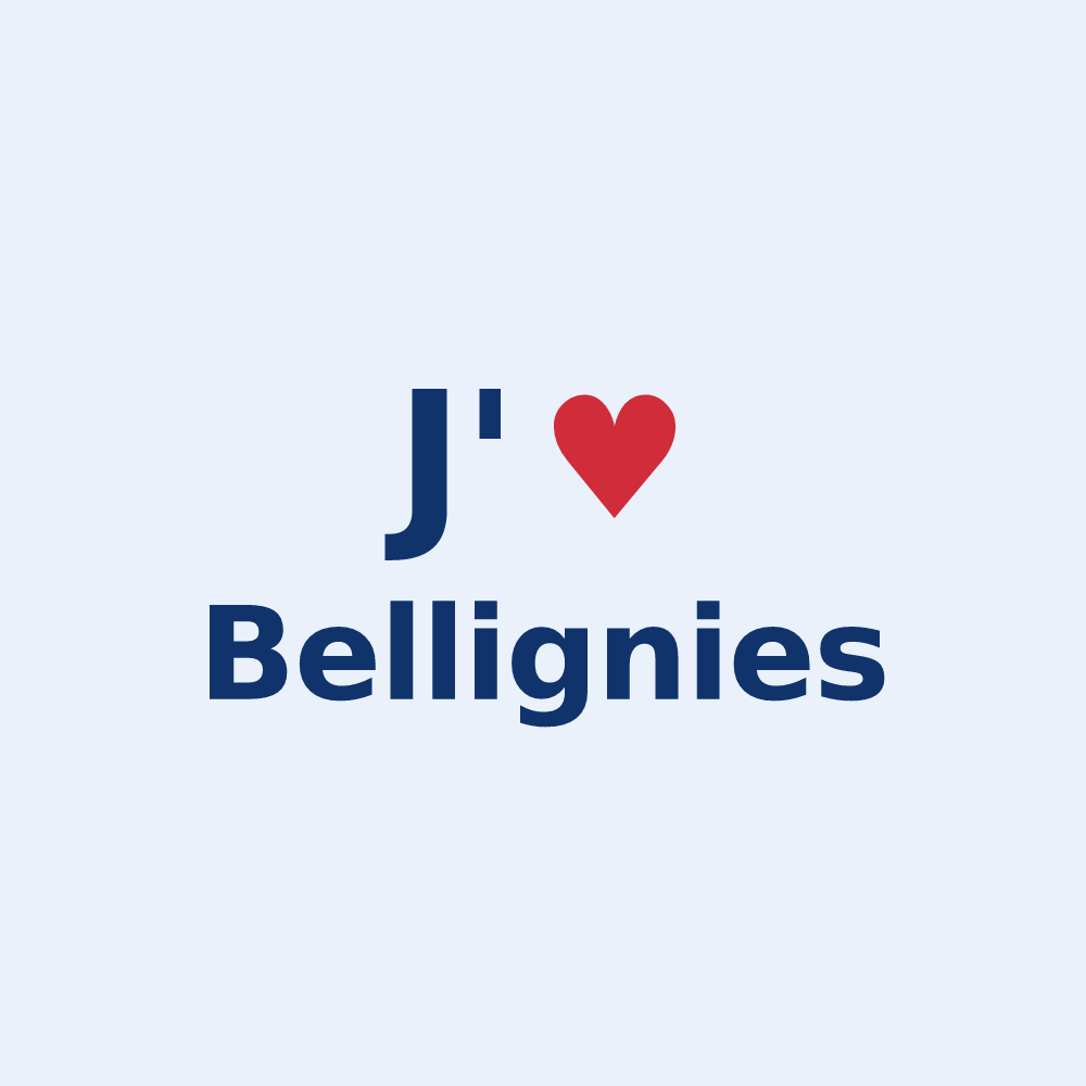 Sticker personnalisé Bellignies — design J'aime Bellignies
