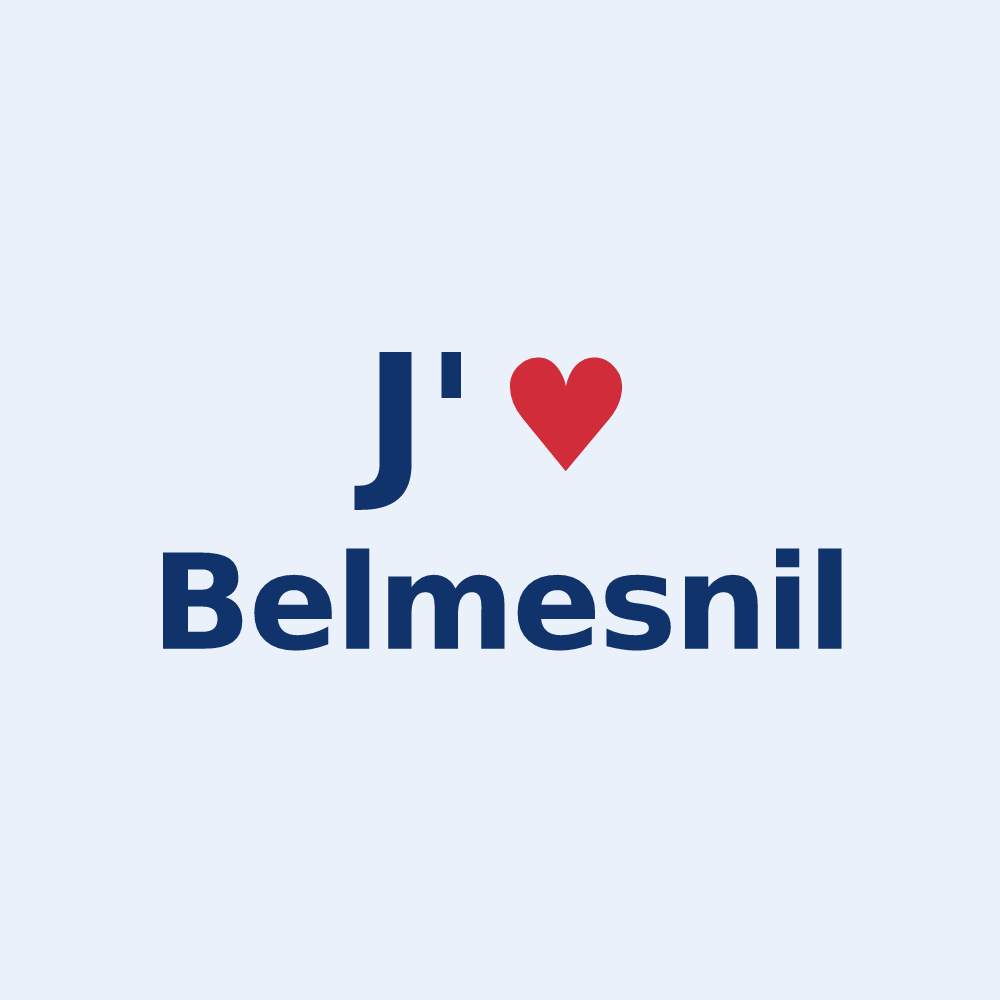 Sticker personnalisé Belmesnil — design J'aime Belmesnil