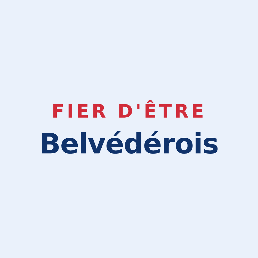 Sticker « Fier d'être Belvédérois » — design pour Belvédère