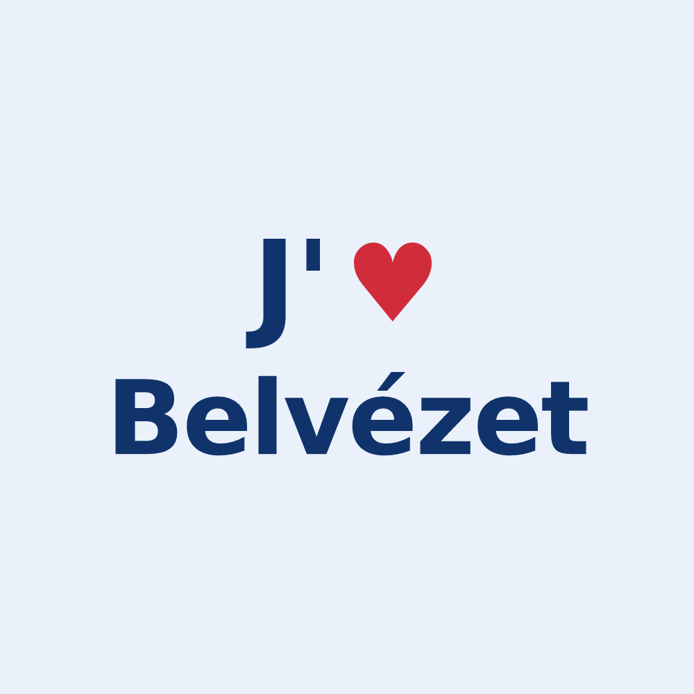 Sticker personnalisé Belvézet — design J'aime Belvézet